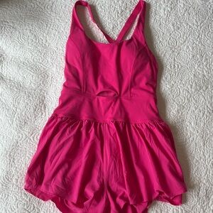 Hot Pink Activewear Romper